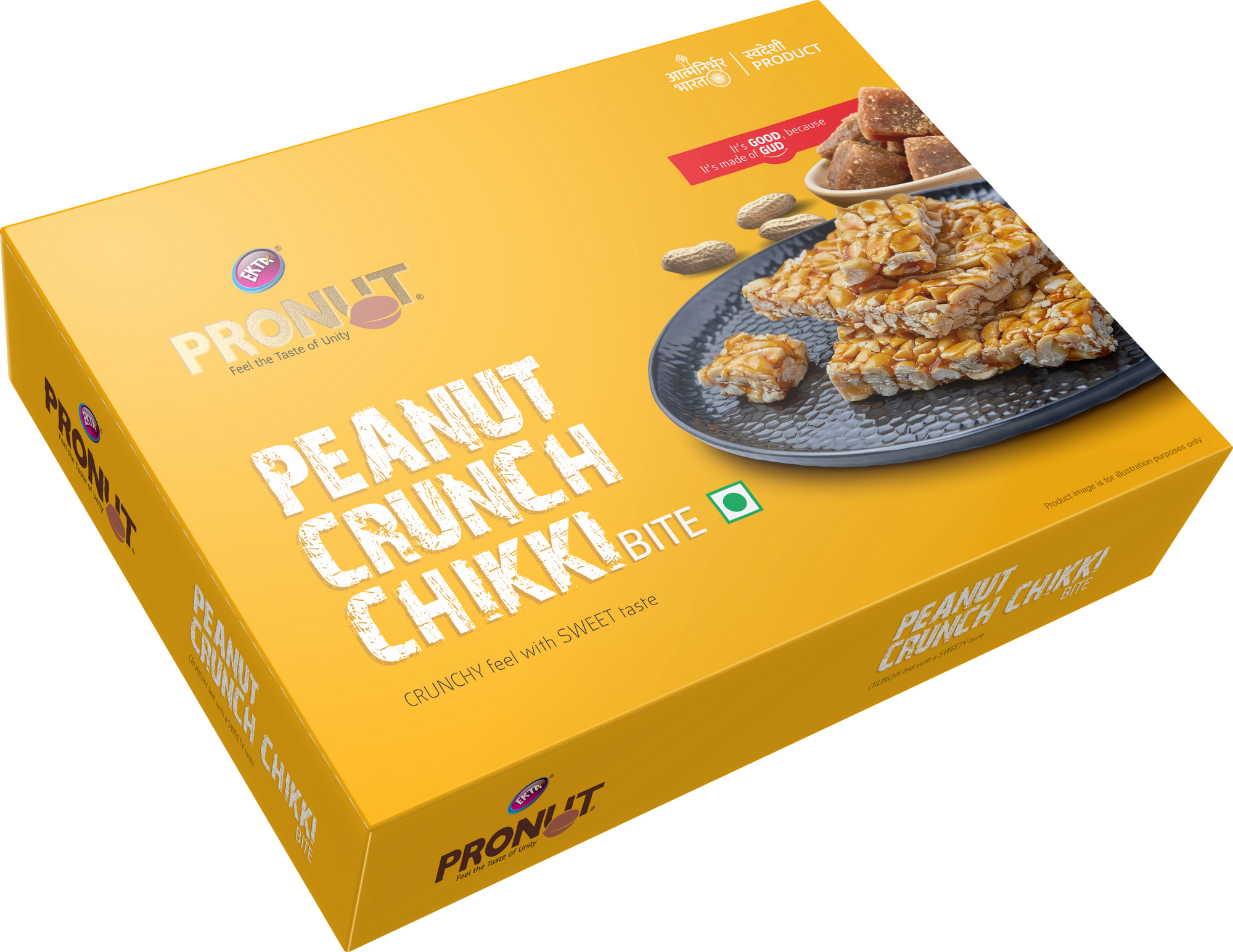 PRONUT Peanut Crunch Chikki Bite-250gm