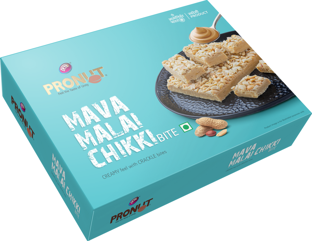 PRONUT Mava Malai Chikki Bite-250gm
