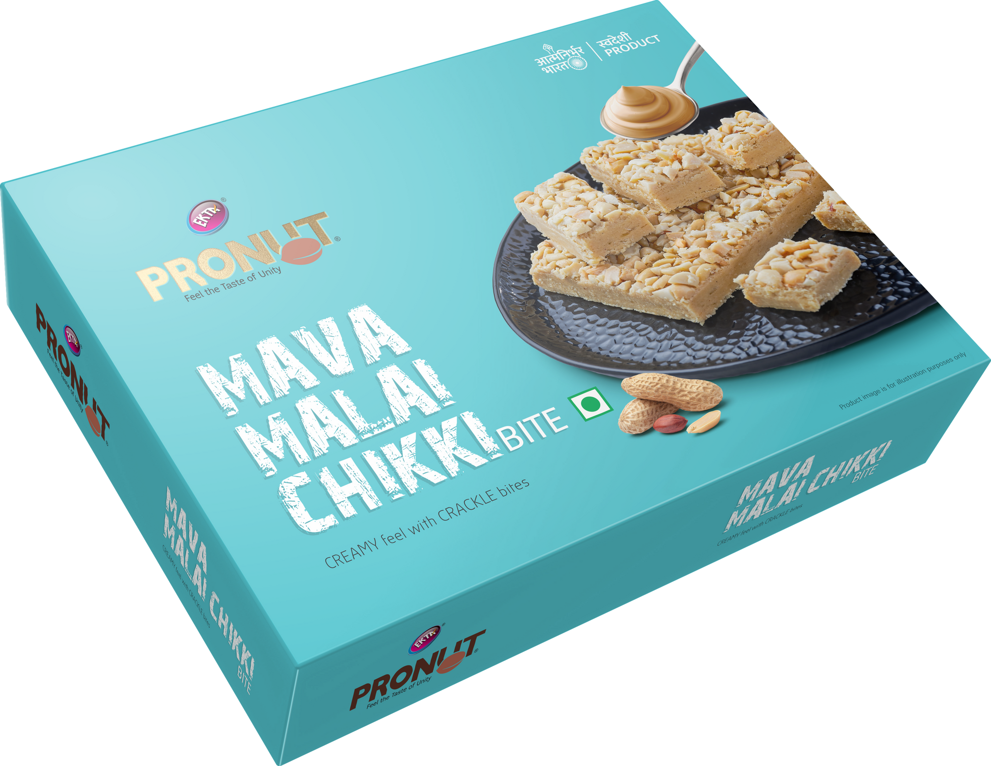 PRONUT Mava Malai Chikki Bite-250gm