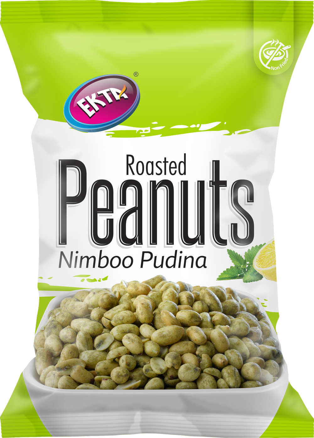 EKTA Roasted Peanuts Nimboo Pudina 150gm