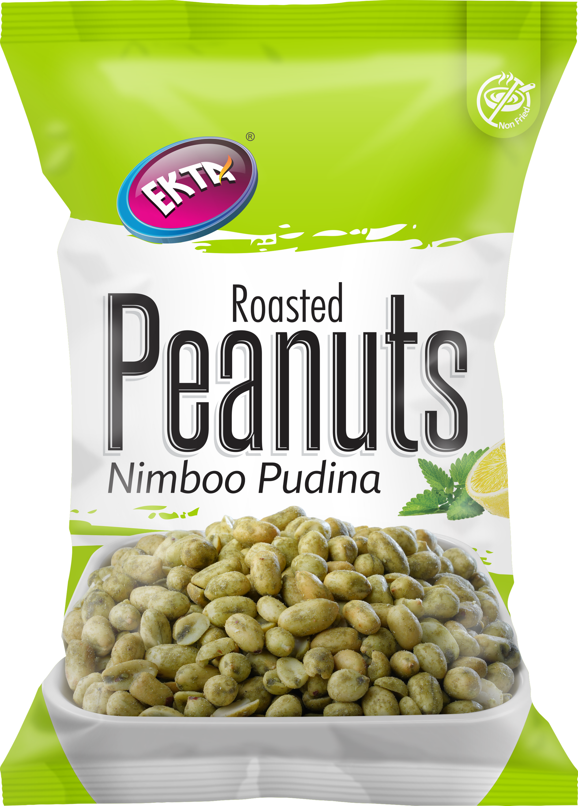EKTA Roasted Peanuts Nimboo Pudina 150gm
