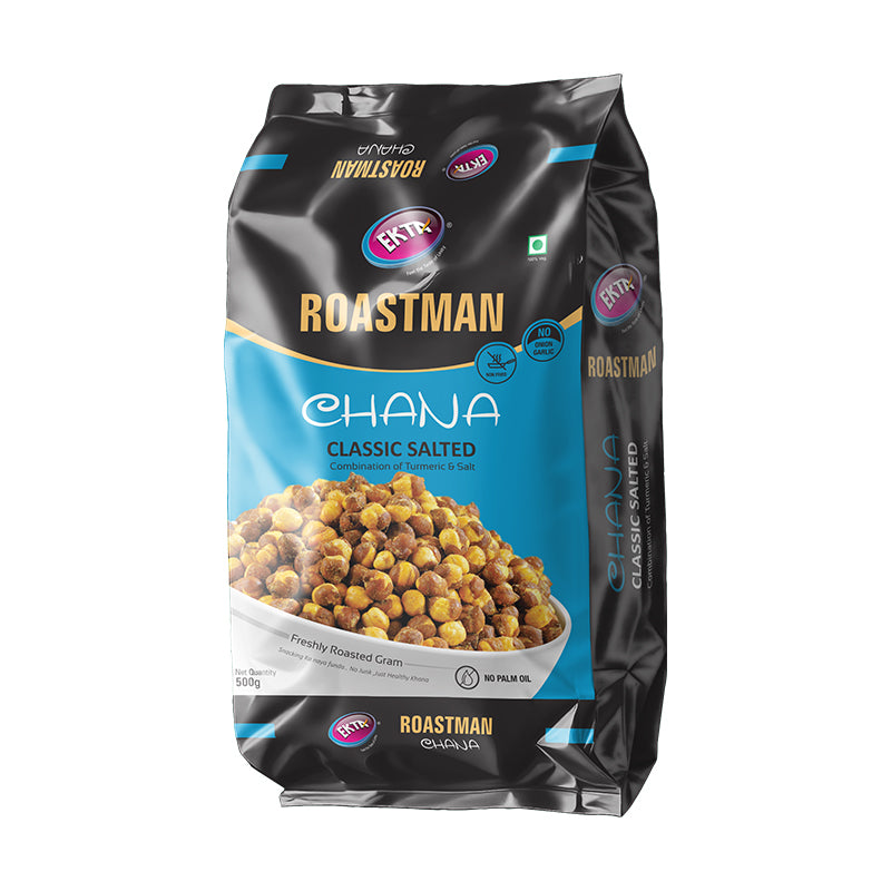 EKTA Roastman Roasted Chana Classic Salted -500gm